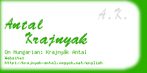 antal krajnyak business card